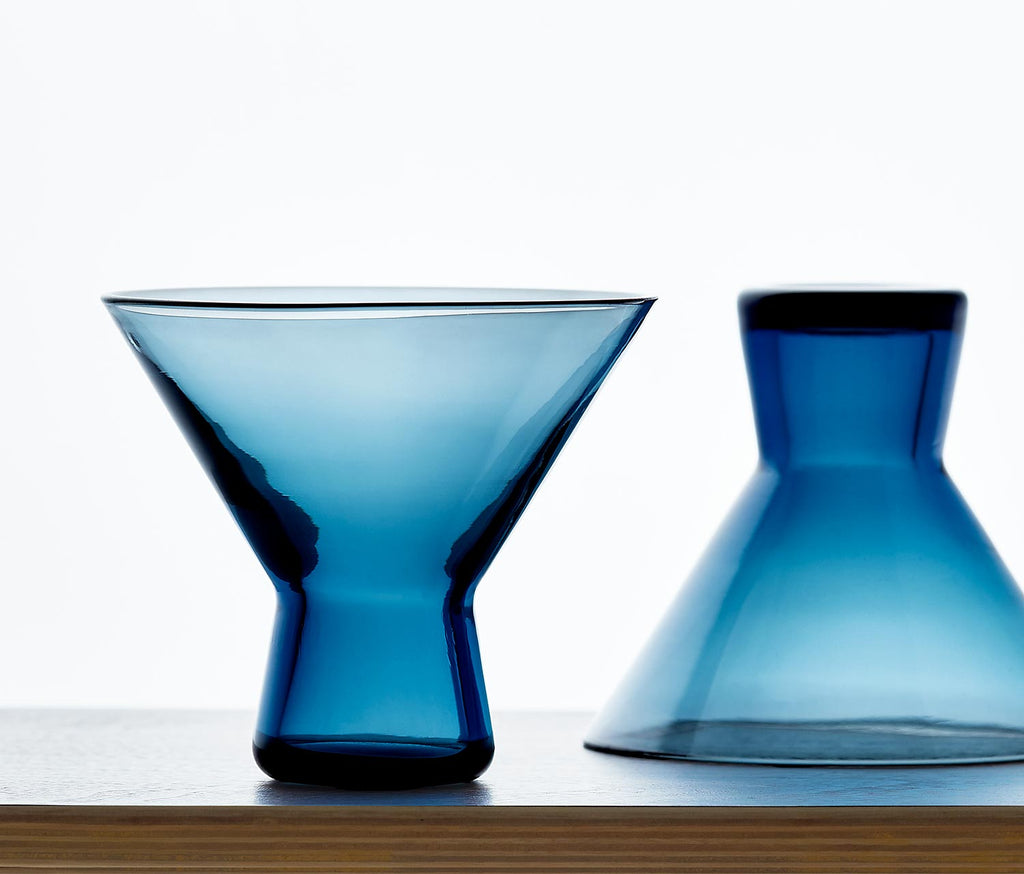 Acopa Blue Color Martini Stemless Glass - lollygag