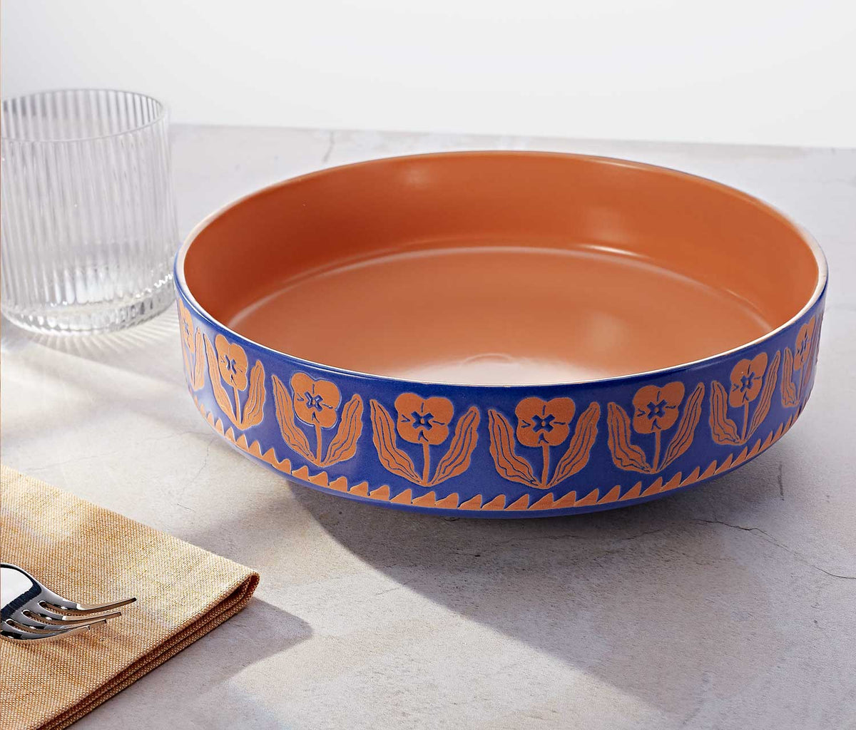 Teppi Imprint Floral Cereal/Side Bowls: Set of 2 | Lollygag.co