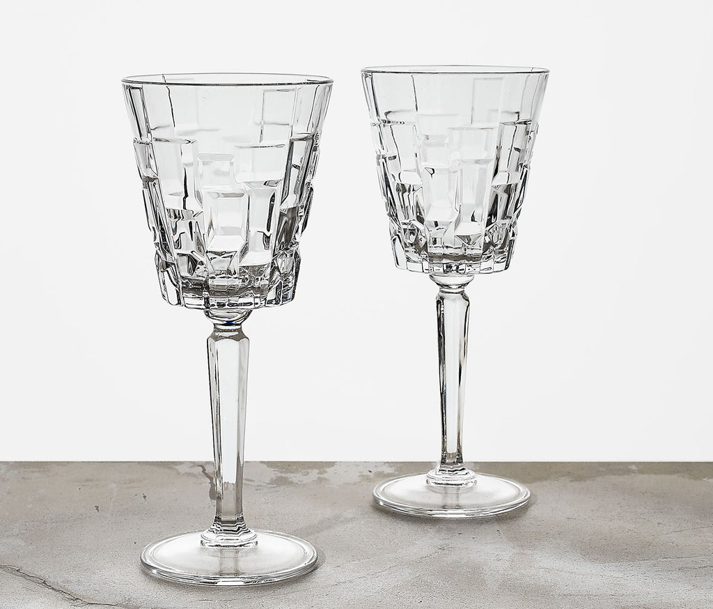 Luxion Cubist Broken Glass Wine Glass - lollygag