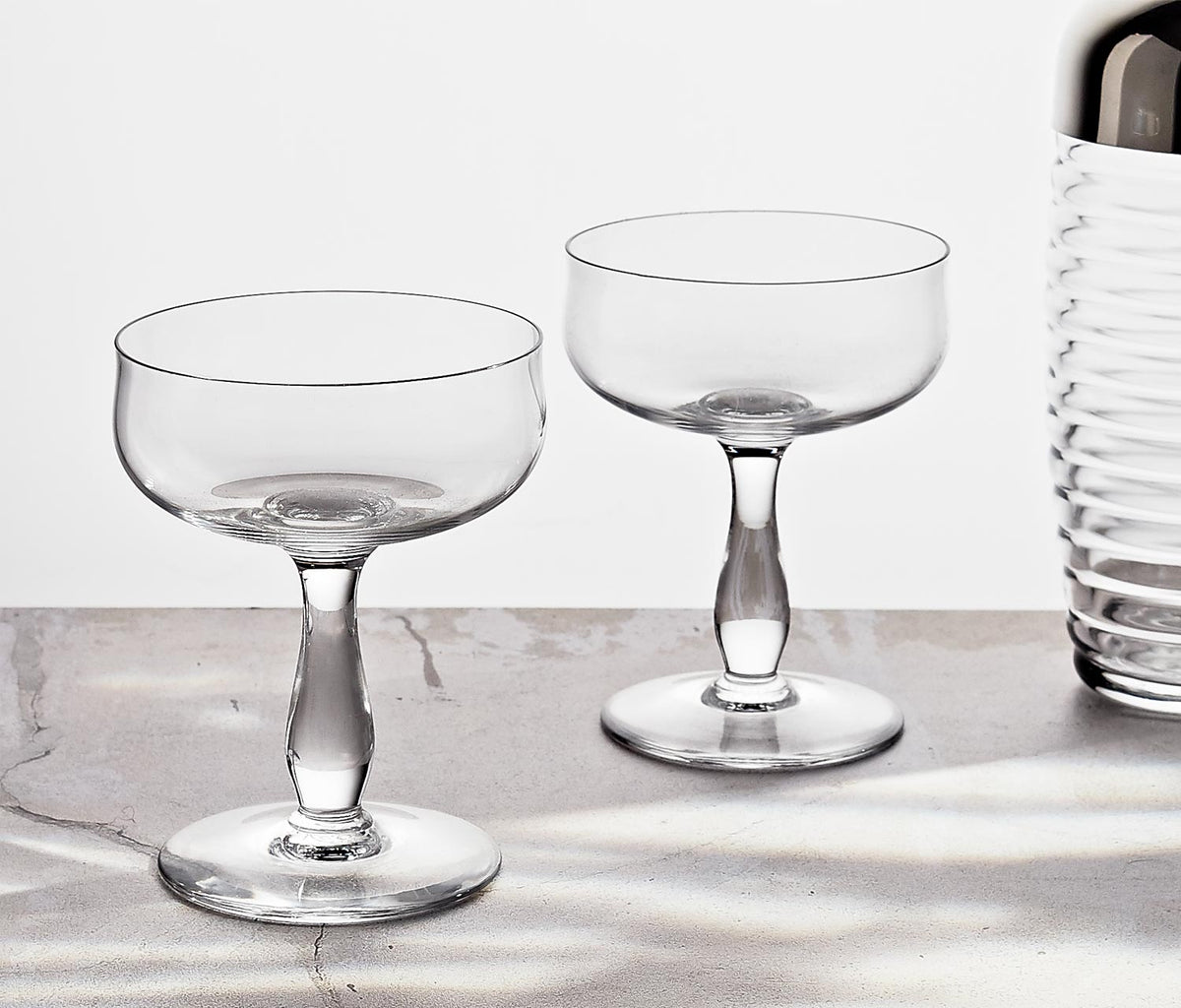 Ridged Coupe or Champagne Glass - The Forest & Co.