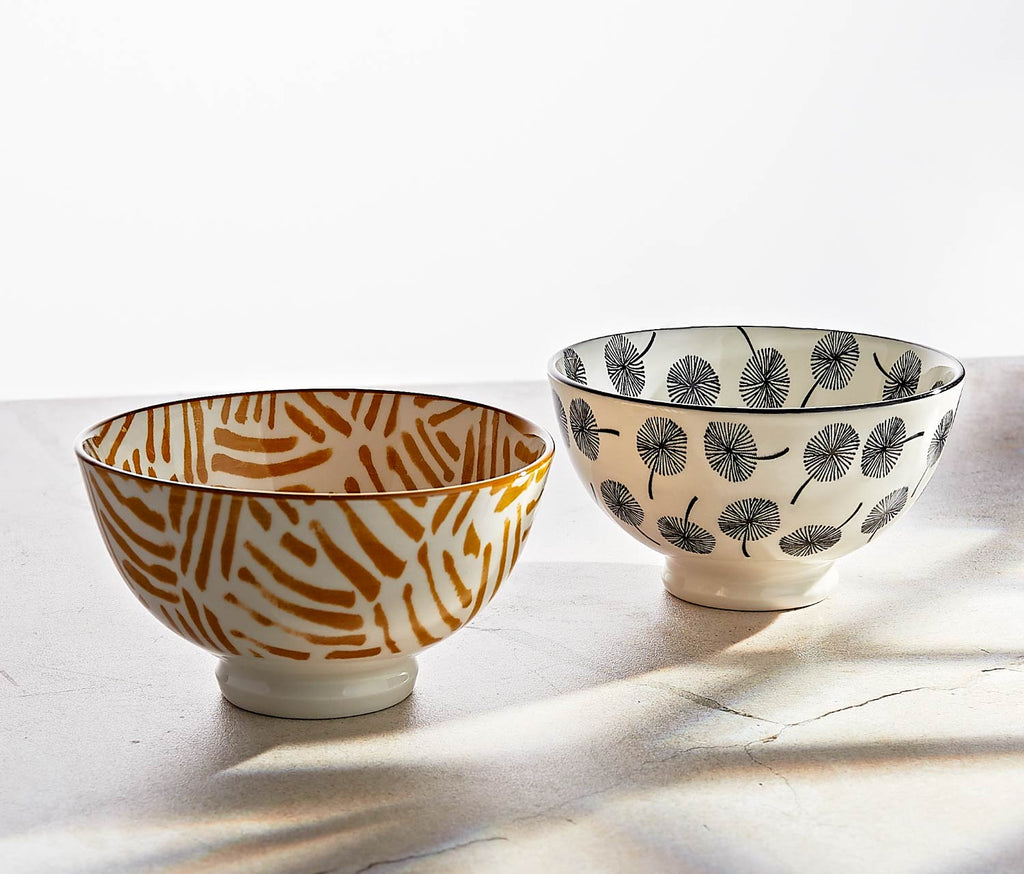 Danica studio Modern Porcelain Rice Bowl 4 Set-lollygag