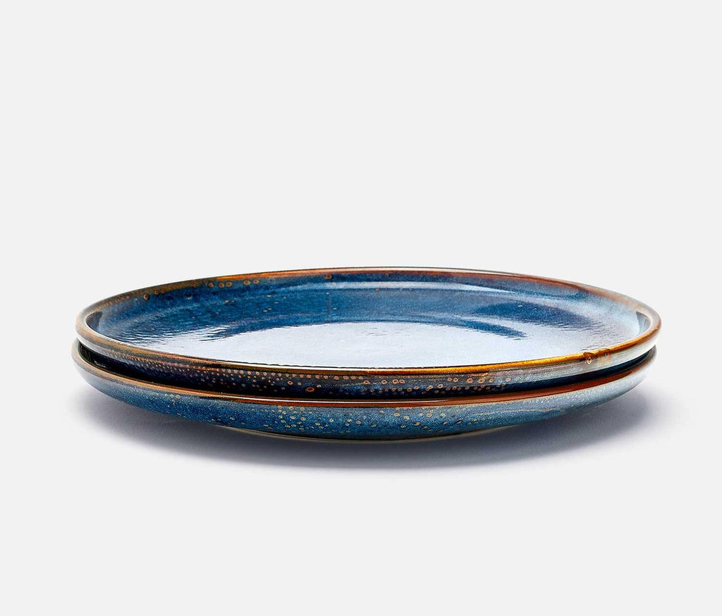 Spirit Wares Blue Stoneware Dinner plate Set