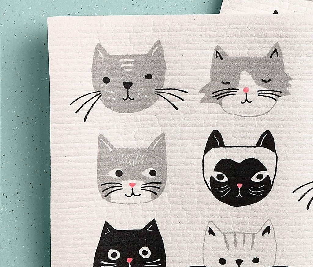 Danica Studio Cat's Meow Reusable Swedish Cloth Dry Mats 
