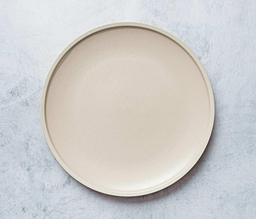 Costa Brava Off White Matte Stoneware Dinner Plate