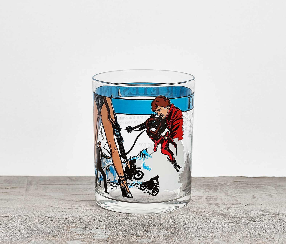 James Bond 007 Rare For Your Eyes Only Tumbler - MINT Vintage 80's