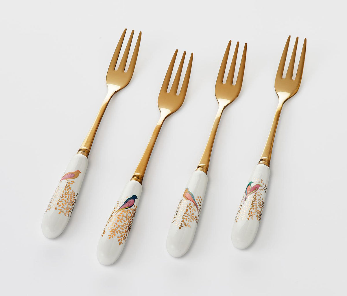 Sara Miller Chelsea Birds Dessert Forks Set