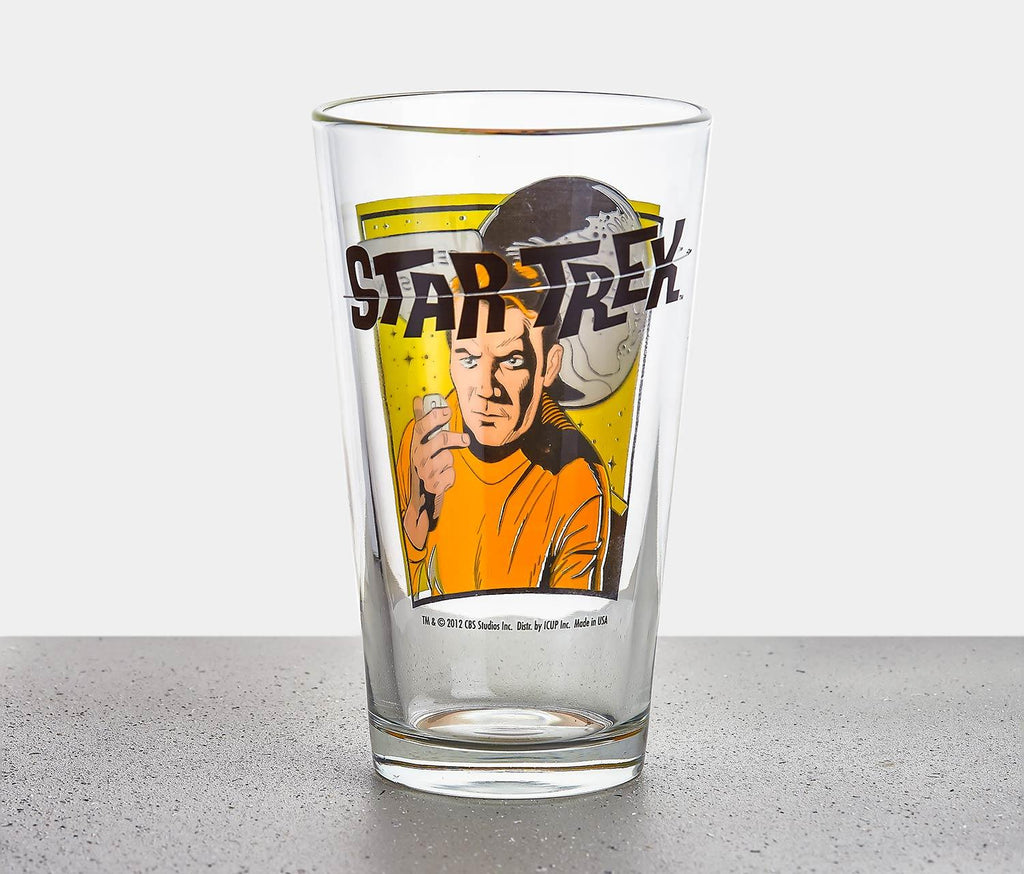 Star Trek Kirk Collector Vintage Glass