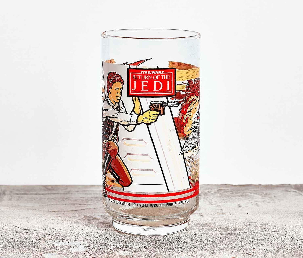 1983 Star Wars Return of the Jedi Luke Skywalker Collector Glass
