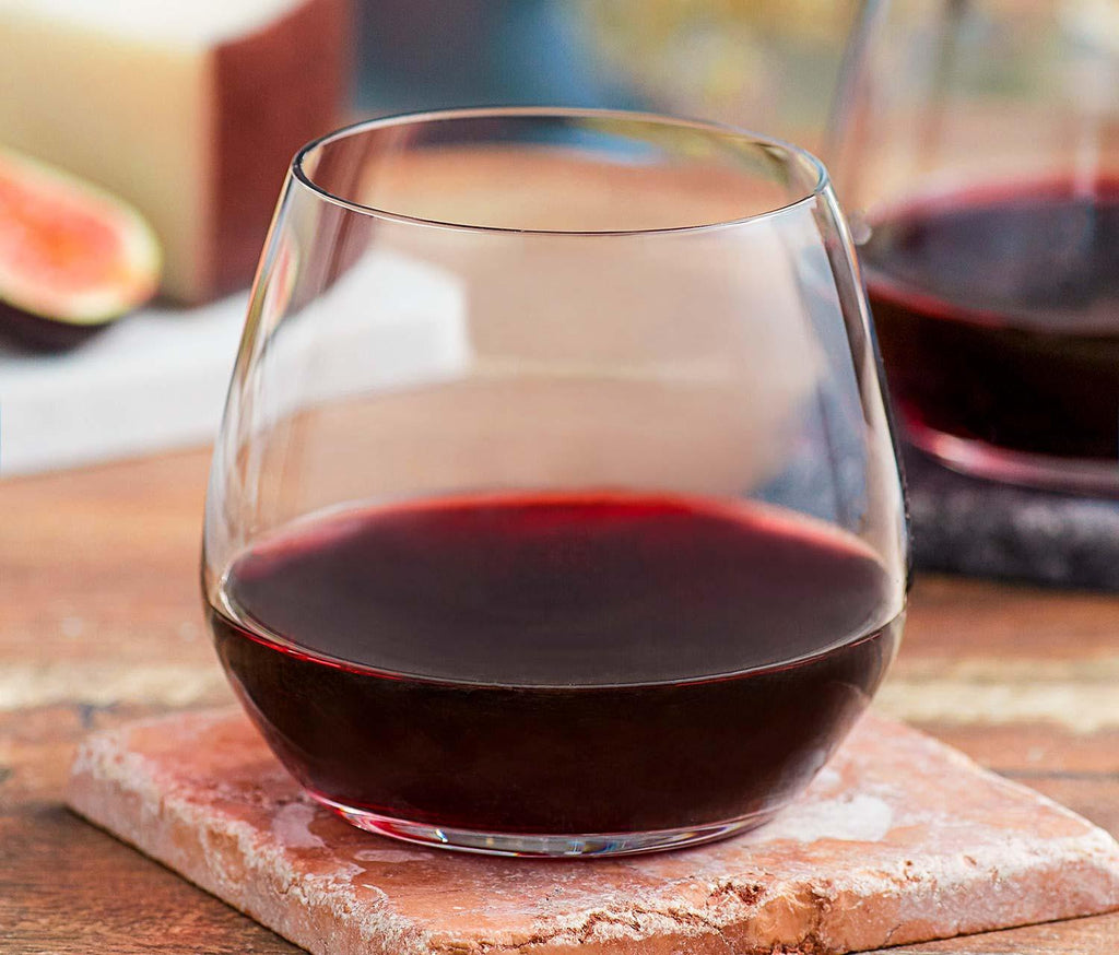 Stemless curved  Wine Glasses