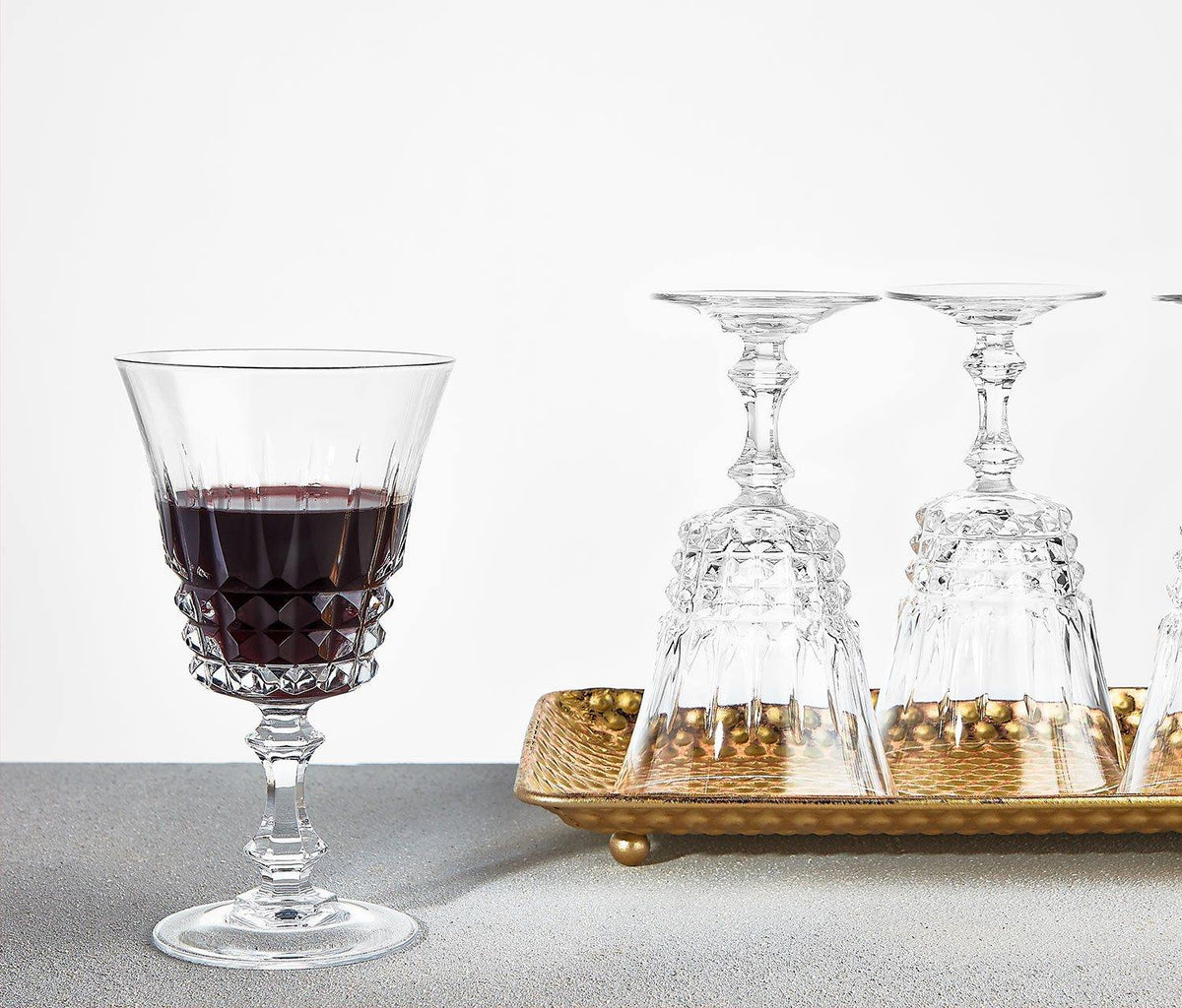 Bardot Vintage studded Wine Glasses - Lollygag