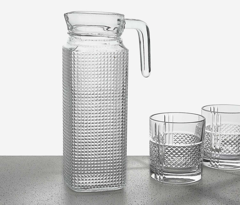 Glassware pitcher and vidivi glassware set