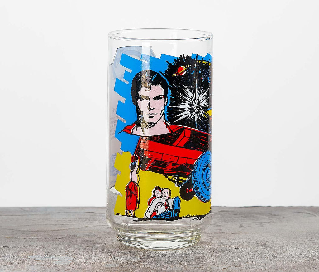 Vintage Superman Kai-el Comes To Earth Pepsi Collectible Glass  - lollygag