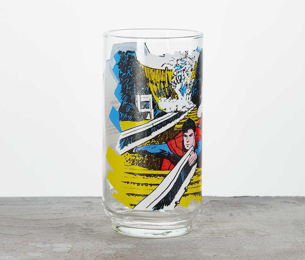 Vintage 1978 Superman The Caped Wonder Pepsi Collectible Glass - lollygag