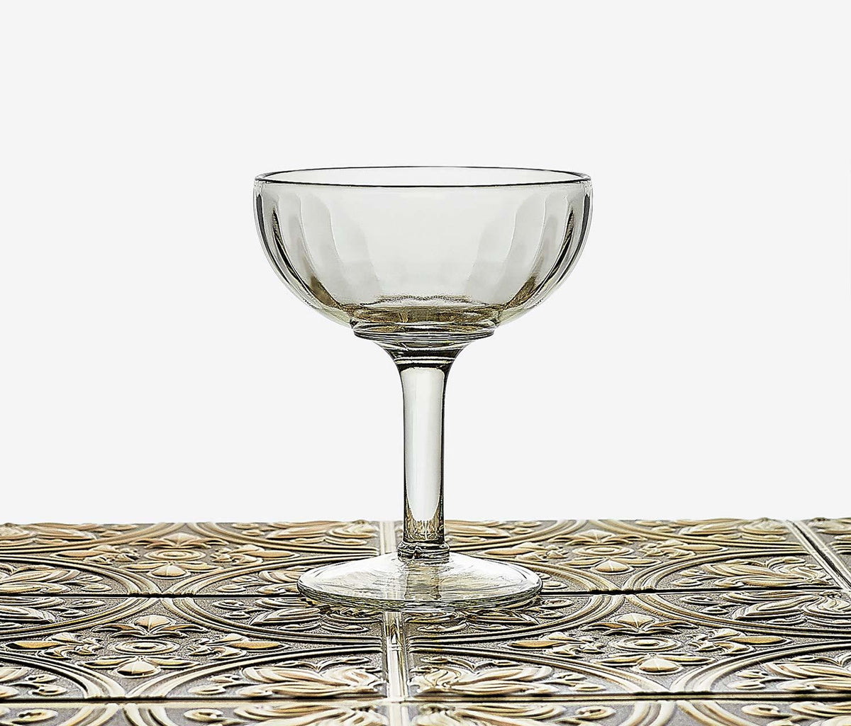 Vintage studded crystal coupe cocktail glasses - lollygag