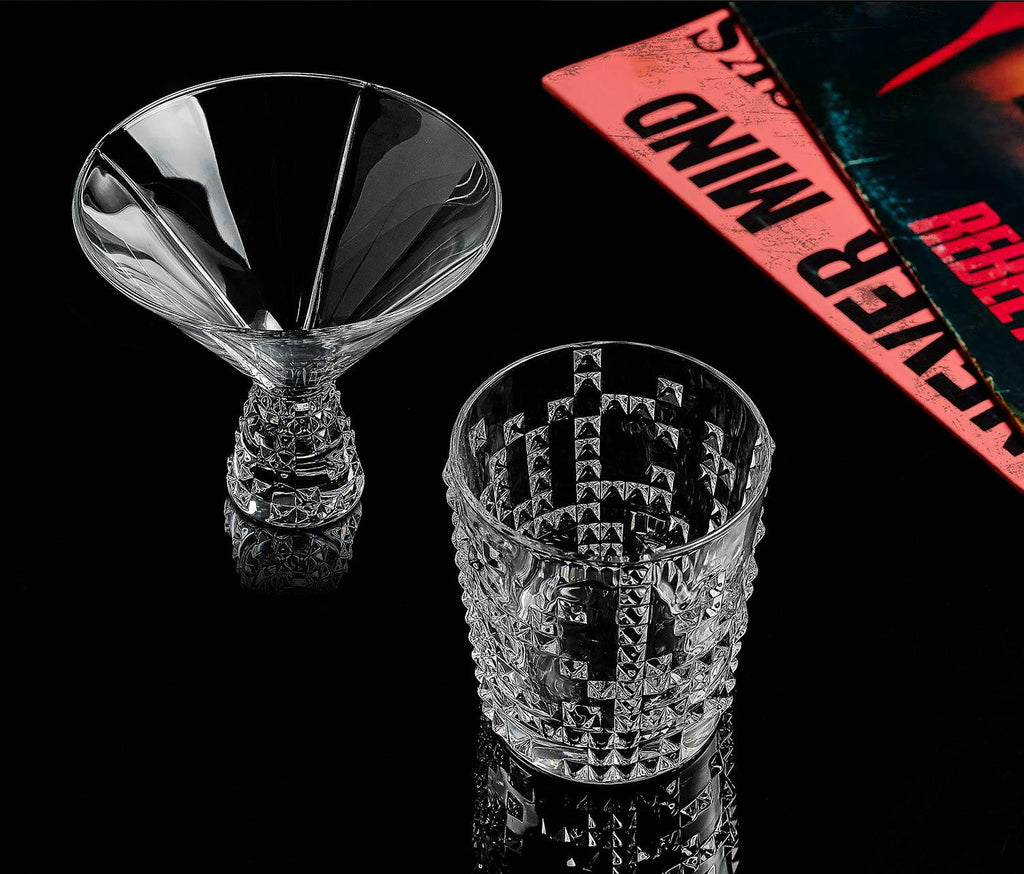 Nachtmann Punk Rocks Glass and martini glass set