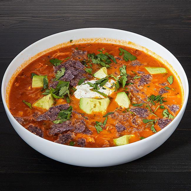 Blue Corn Mexican Tortilla Soup - Lollygag.co