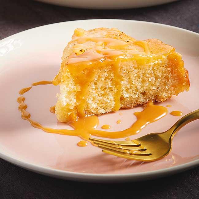 Caramelized Honey Apple Upside Down Cake
