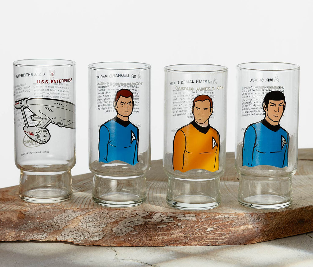 Star Trek 1976  Dr Pepper-Collector-Series tumbler Set-lollygag