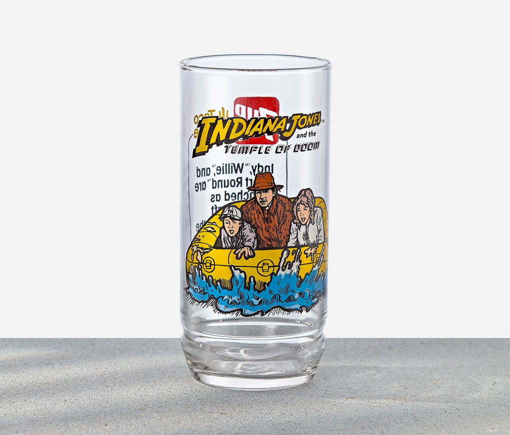 (1984 Indiana Jones Temple of doom movie 7UP Collector Glass