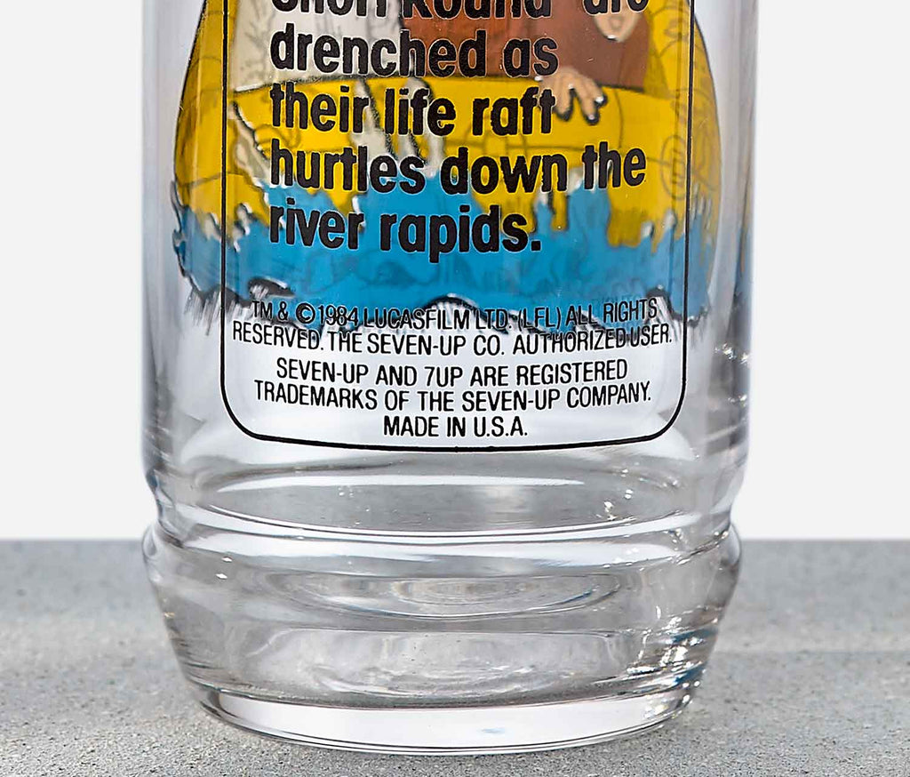 (1984 Indiana Jones Temple of doom movie 7UP Collector Glass