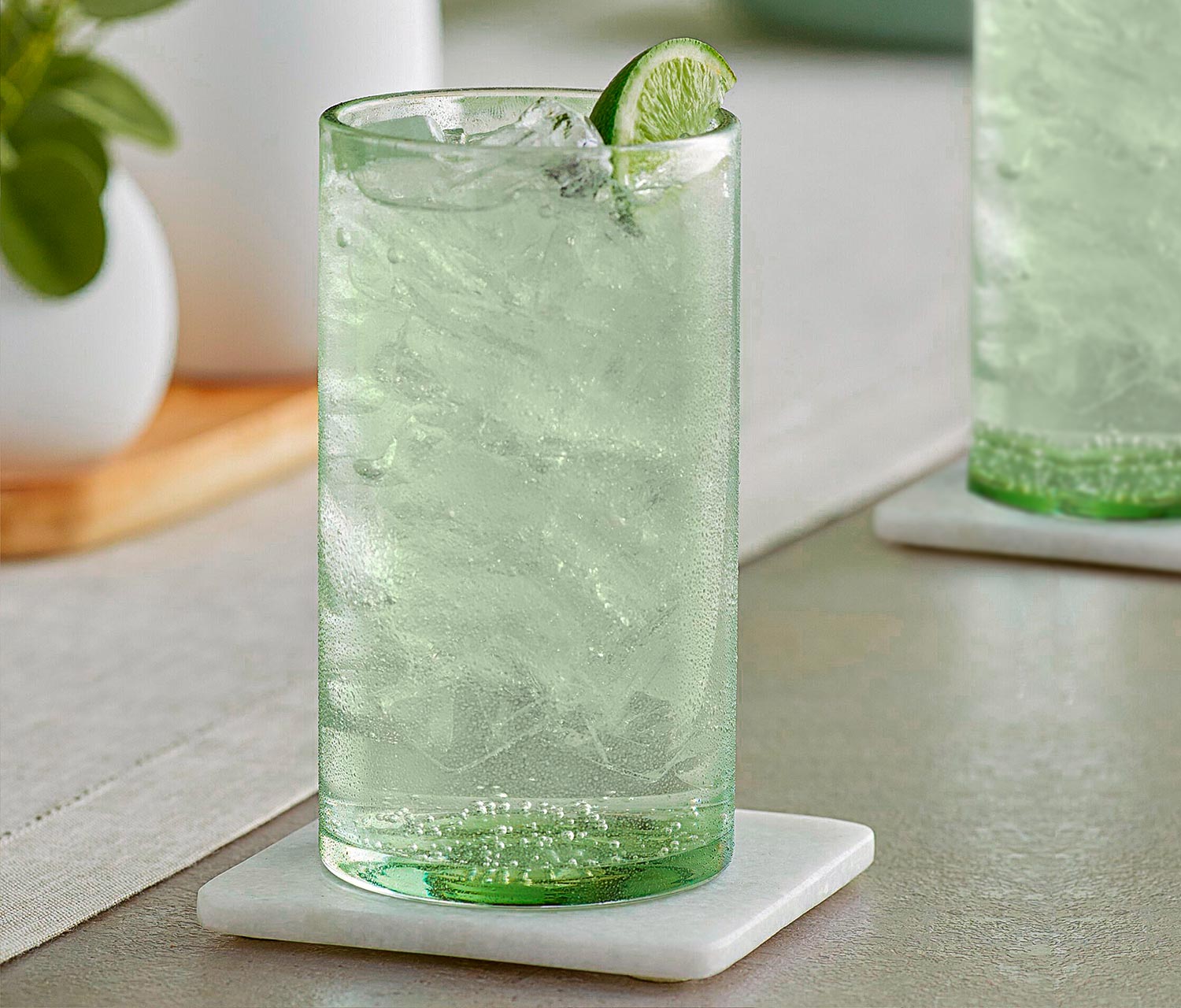 Acopa Pangea Tall Beverage Fluorite Green Glass Set
