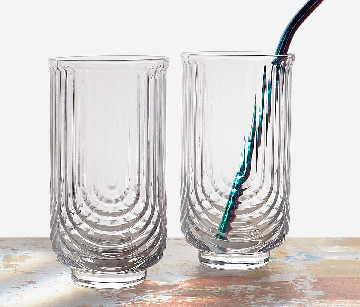 acope zelda deco highball glass - lollygag