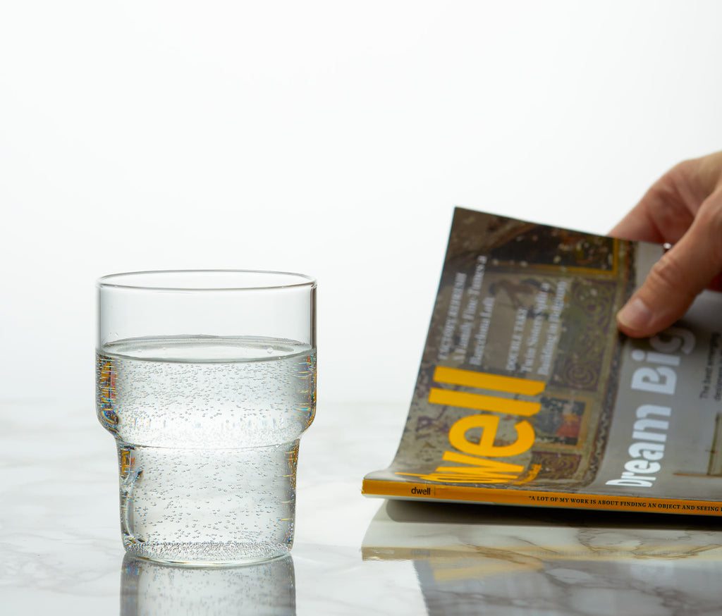 Borosilicate clear stackable tumblers