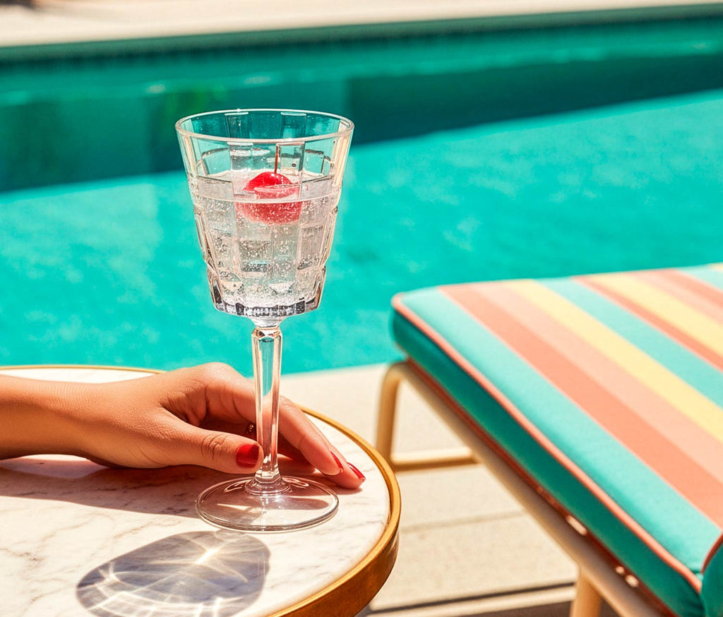 Etna "Cubist" Crystal Wine Glass Set