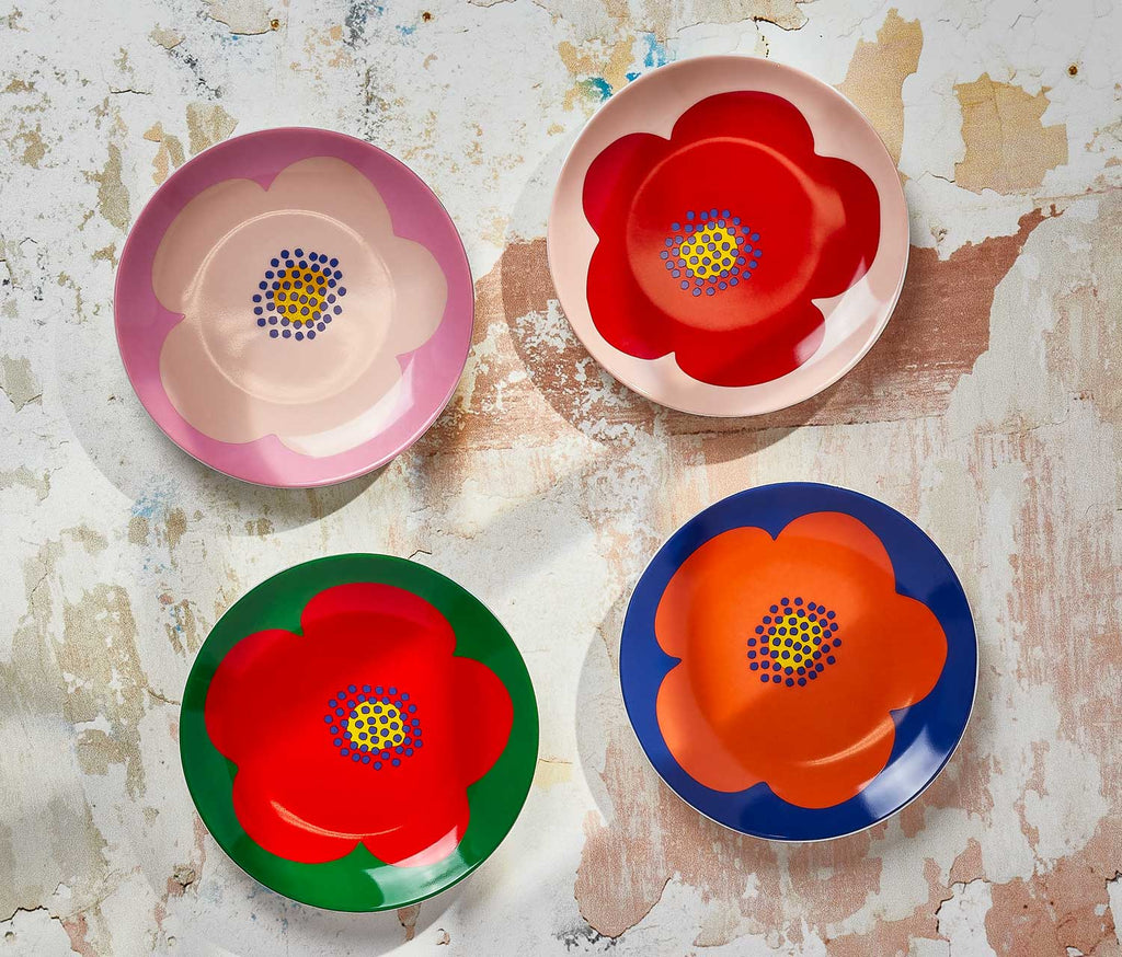 flower colorful desert plates - Lollygag