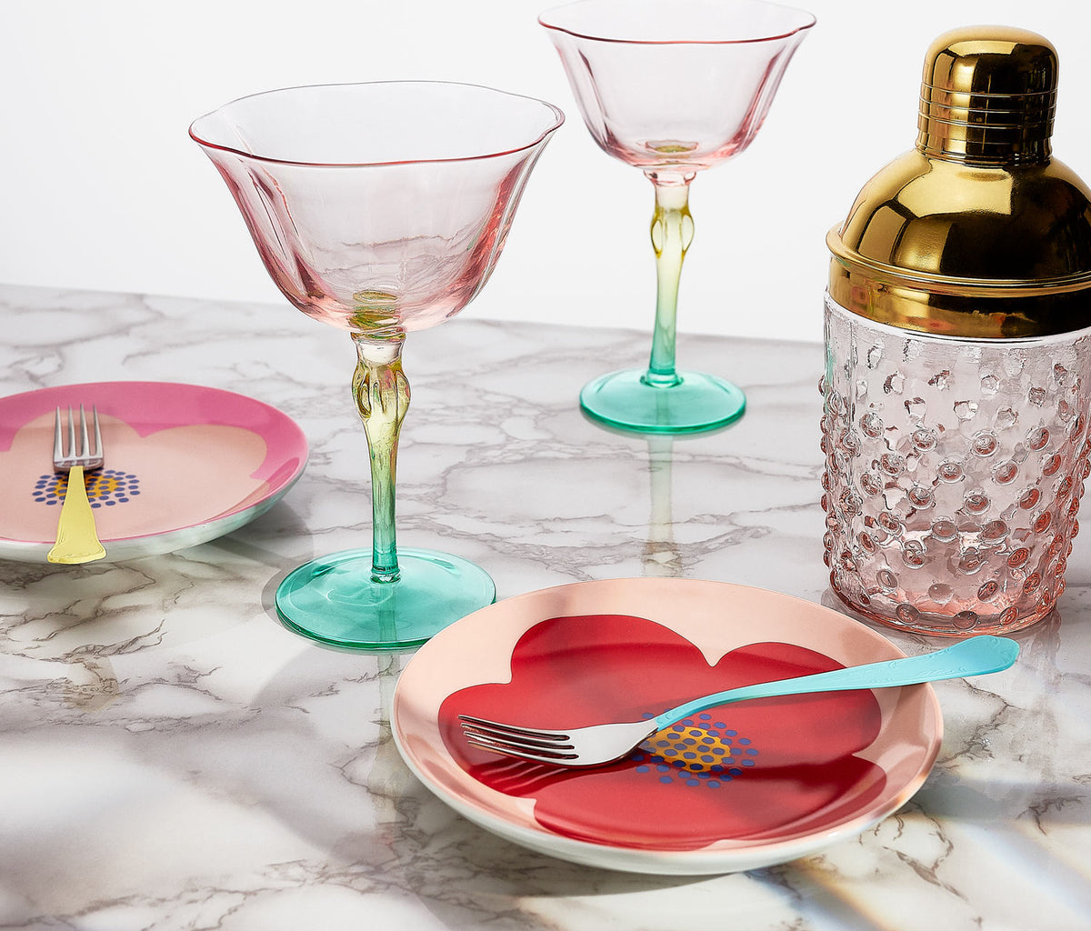 🔥 Florelle Watermelon Deco Inspired Coupe Glass Sets - Lollygag