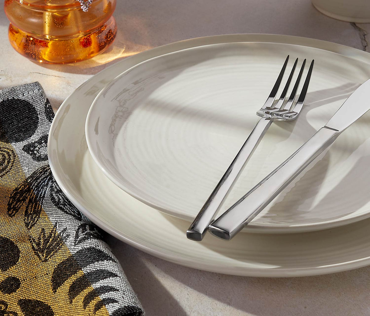 Phoenix Stainless Satin Matte Finish Silver Forged Flatware 10 PC ...