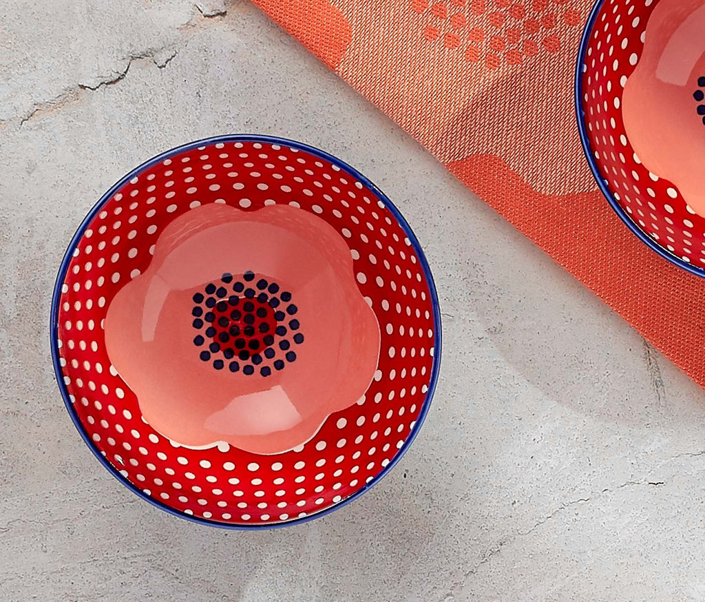 poppy dessert snack bowl - Lollygag