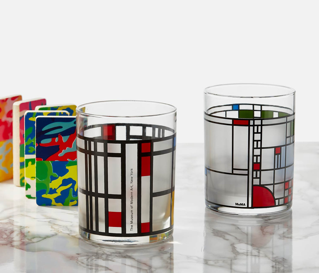 Moma Mondrian & Frank Lloyd Playhouse Glass - lollygag