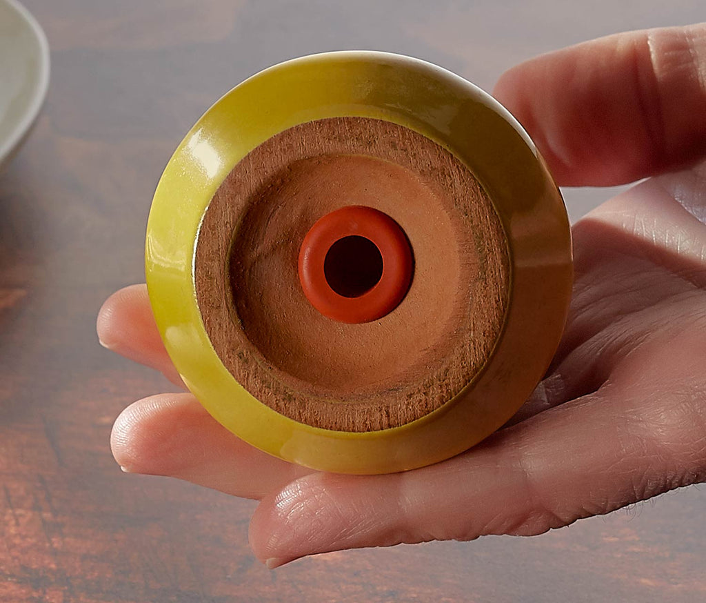 Frankoma Westwind Autumn Yellow Salt Pepper Shakers