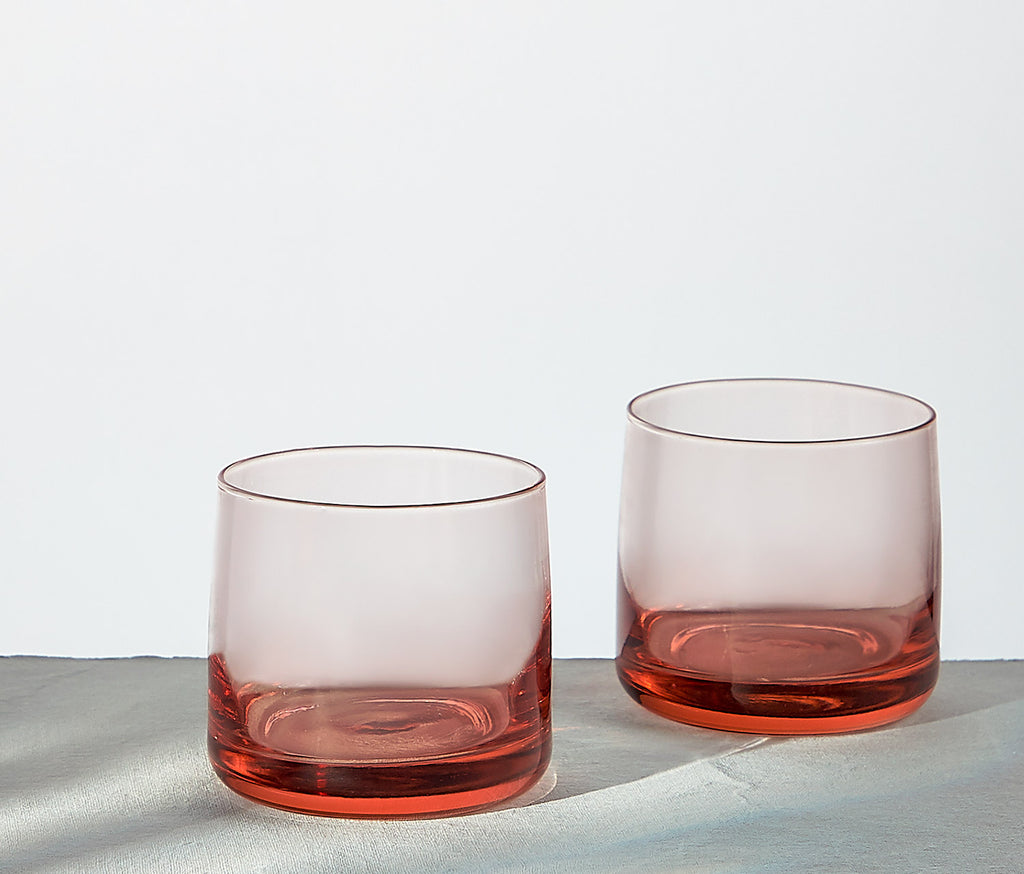Metropolitan Libbey Pink Low Tumbler Glass - Single