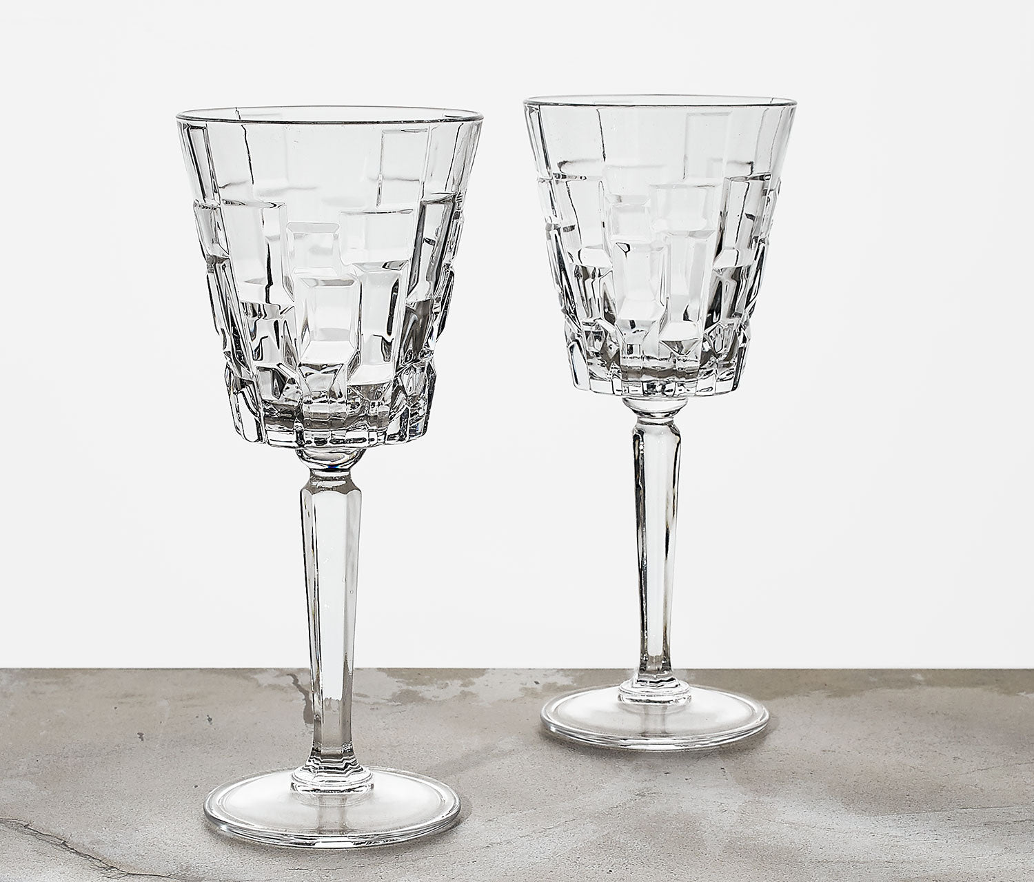 RCR Silver Wine Glasses