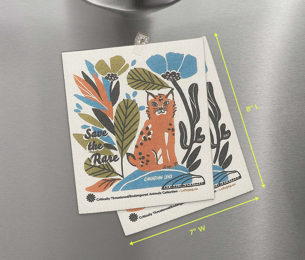 Fading Fantastical Swedish Dishcloths Tester + Magnetic clip Wholesale - Lollygag