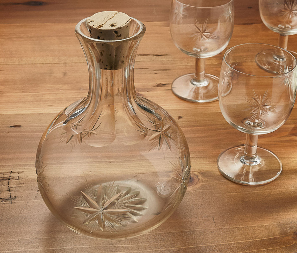 Atomic Starburst Carafe and Wine Glasses Set - Lollygag