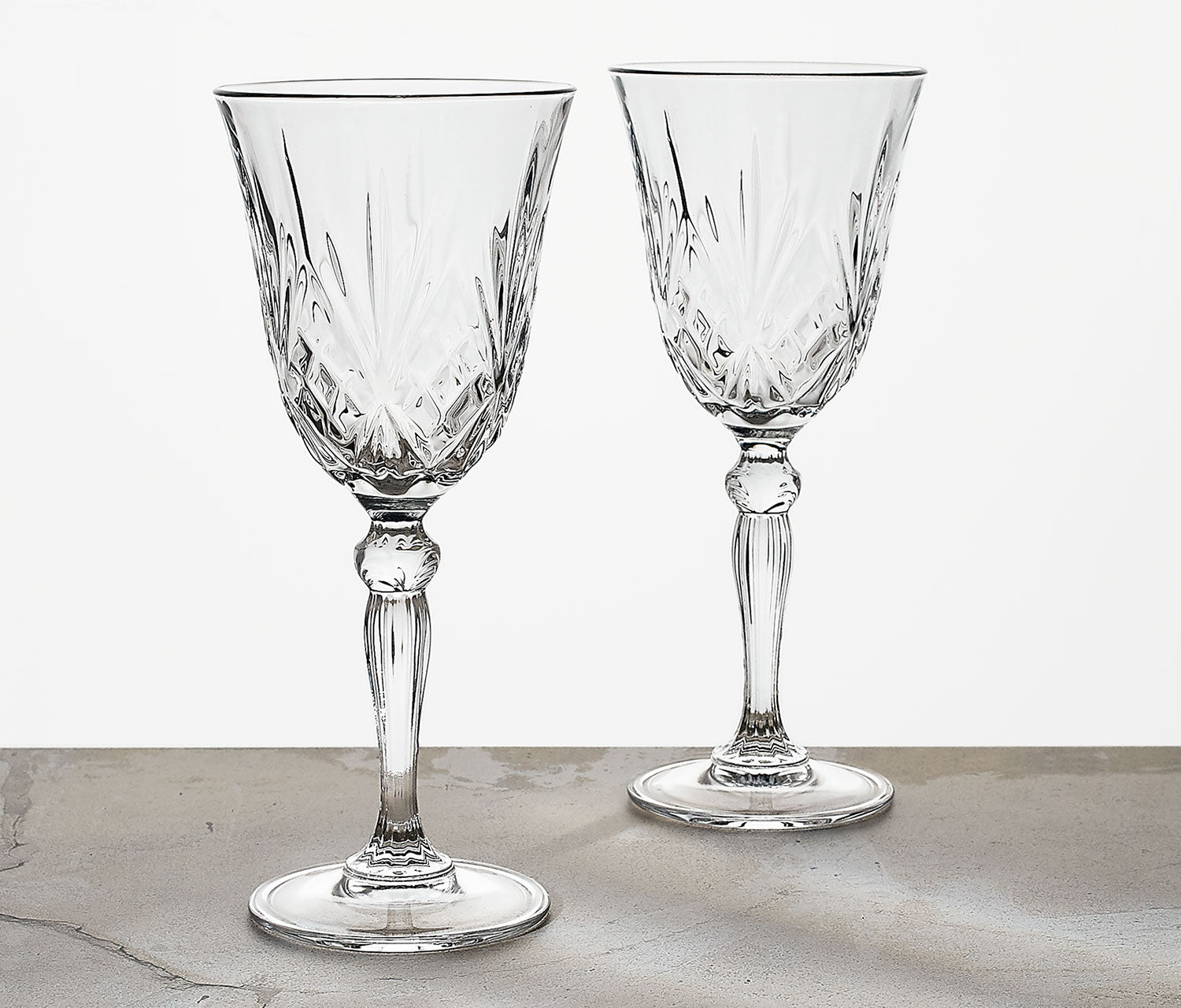 Lead Free Crystal Tall Champagne Flutes - set of Six