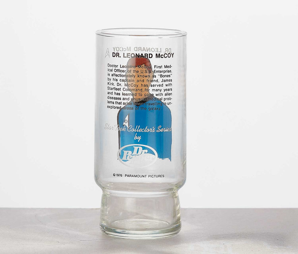 Star Trek 1976 Dr. McCoy collector glass - Lollygag