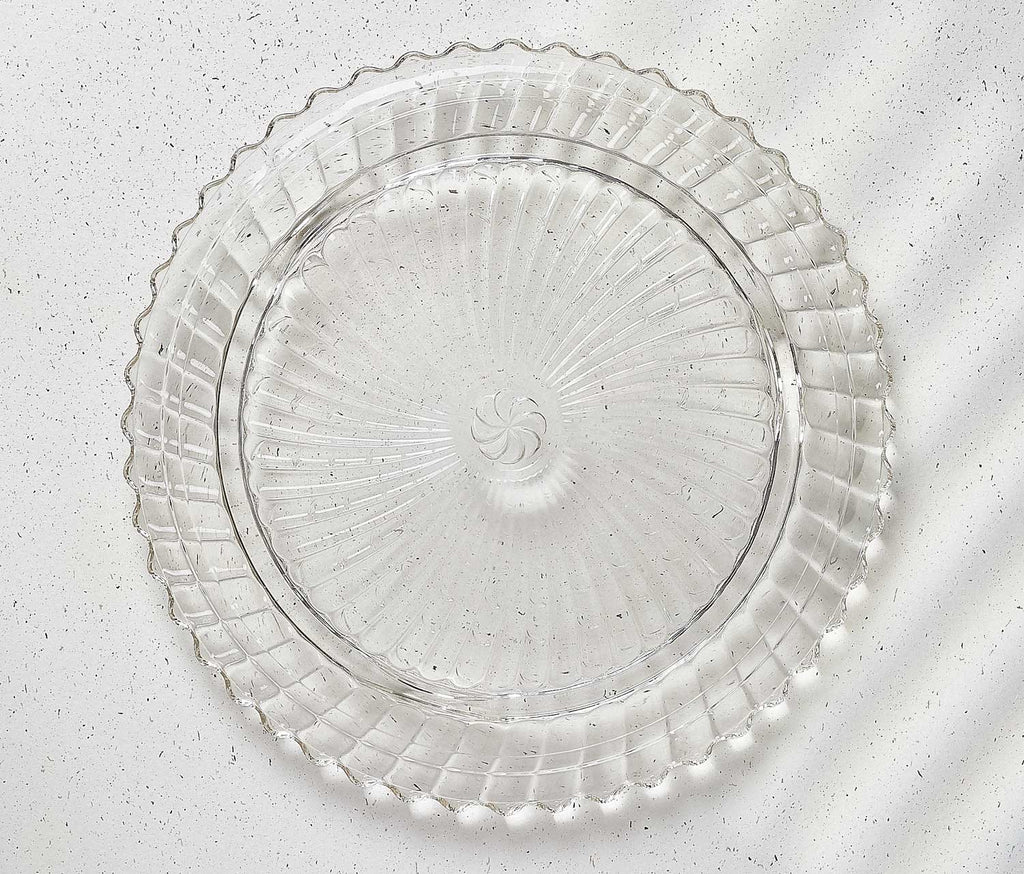 Vintage Clear Footed Cake Plate - Lollygag