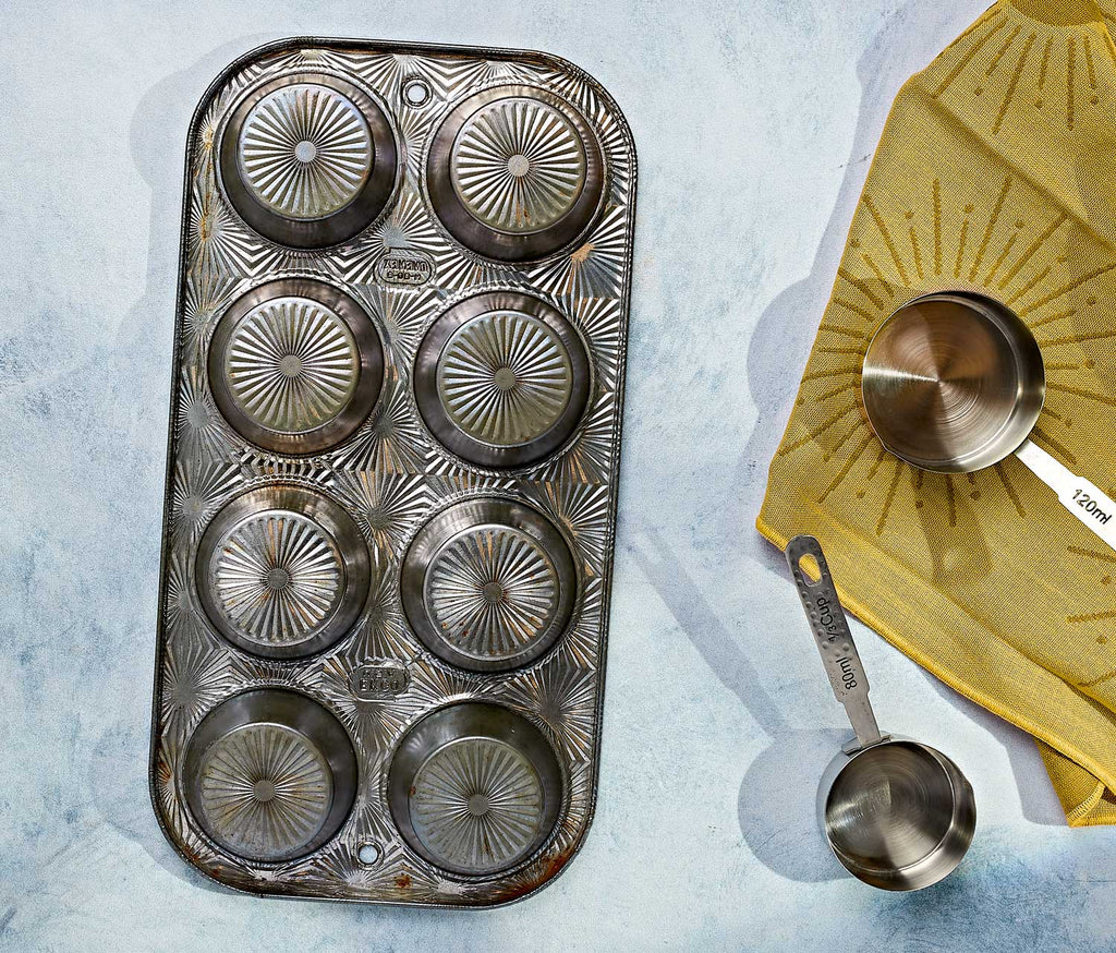 Vintage Ekco Muffin Tin - lollygag