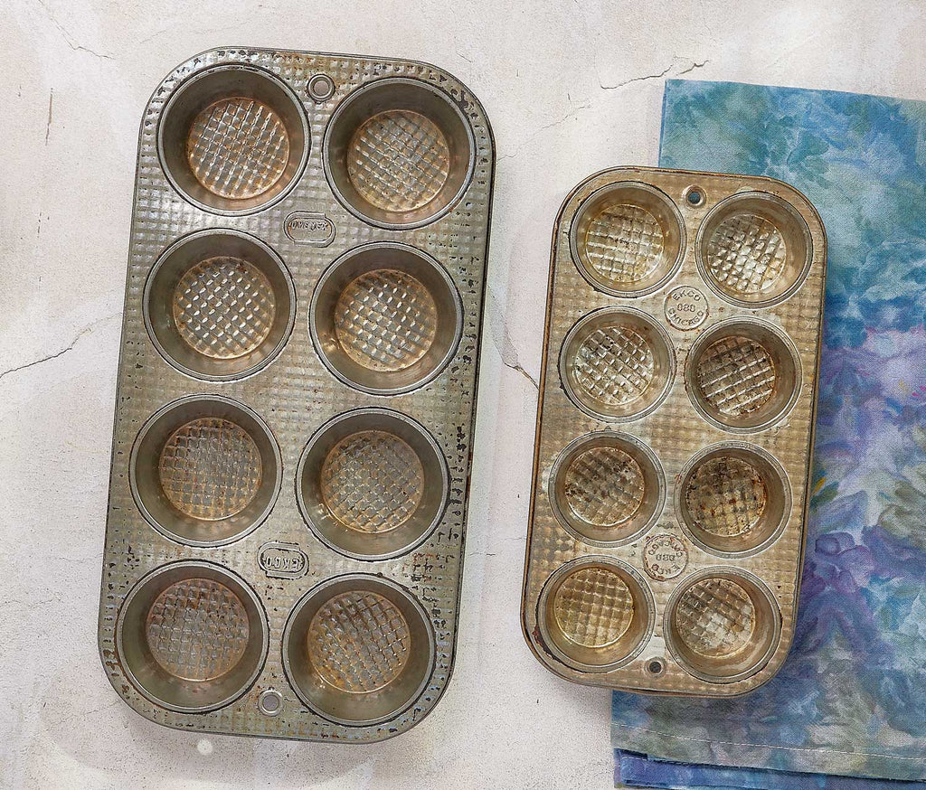 Vintage Ekco Ovenex Waffle Standard Muffin Tin Baking Set - Lollygag