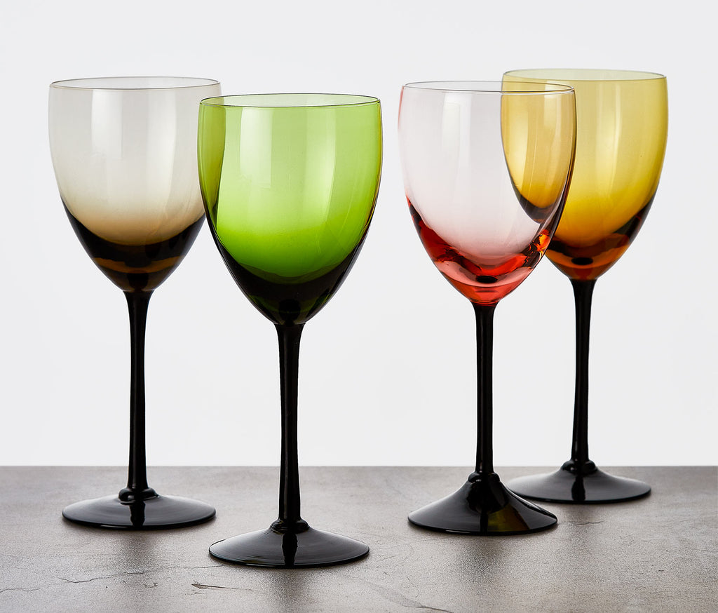 Vintage MCM colorful Wine Glasses - Lollygag