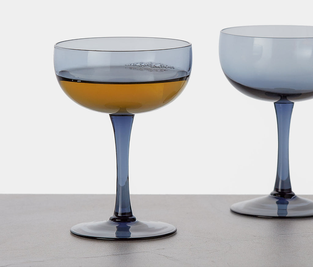 Vintage stemware coupe Wine Glasses