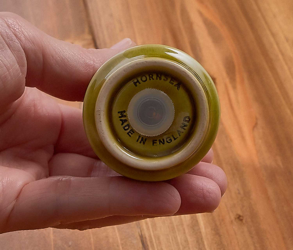 MCM Heirloom Hornsea Stoneware Lakeland Green Salt & Pepper Shaker Set