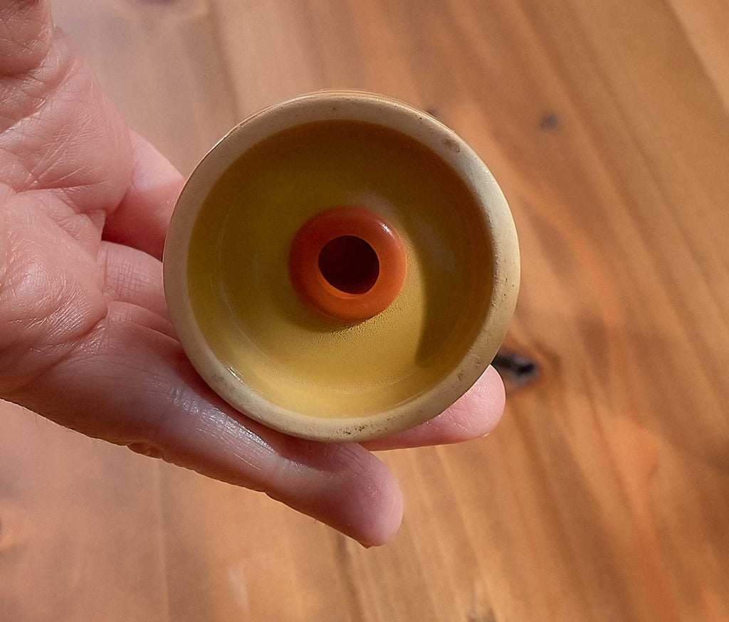 Vintage yellow stoneware Salt &amp; Pepper Shakers - Lollygag