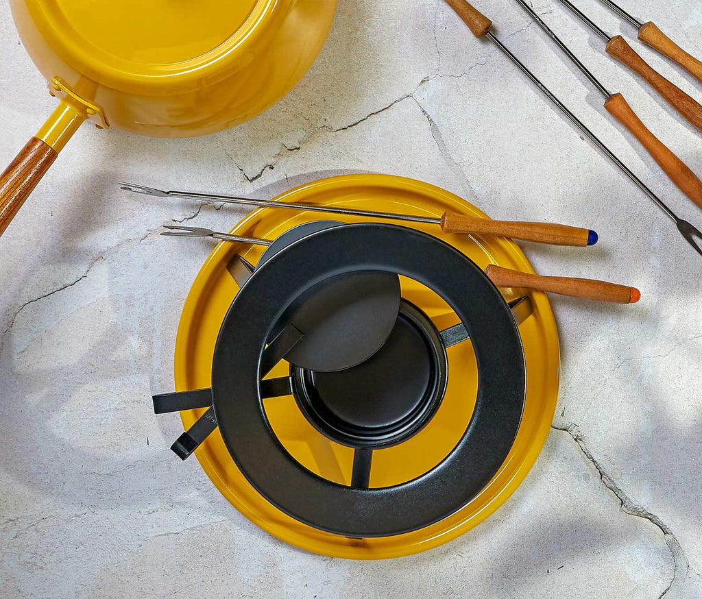 Vintage Yellow Fondue Set - Lollygag