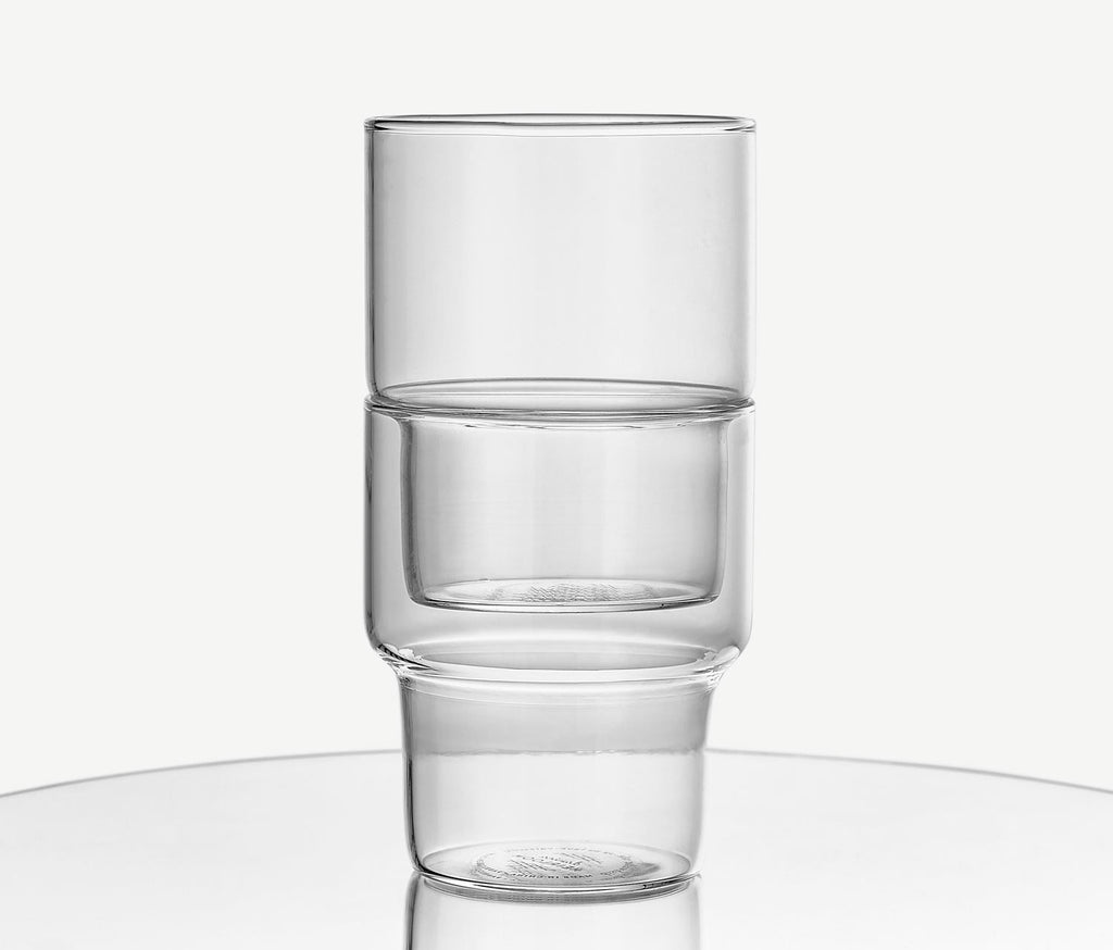 Loire Stackable Tumbler Glass Set: Clear