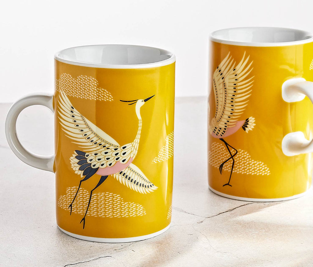 Danica Studio hand-painted flight of fancy mugs Set - lollygag